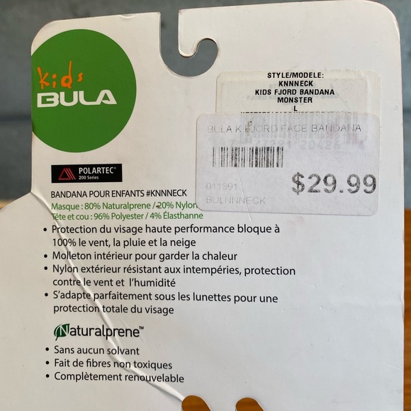 Bula Kids Naturalprene Face Mask Bandana - Picture 7 of 8